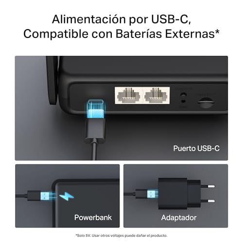 Thumbnail 6 de Mercusys MB113-4G: Router 4G con VPN y powerbank USB-C, Wi‑Fi N300