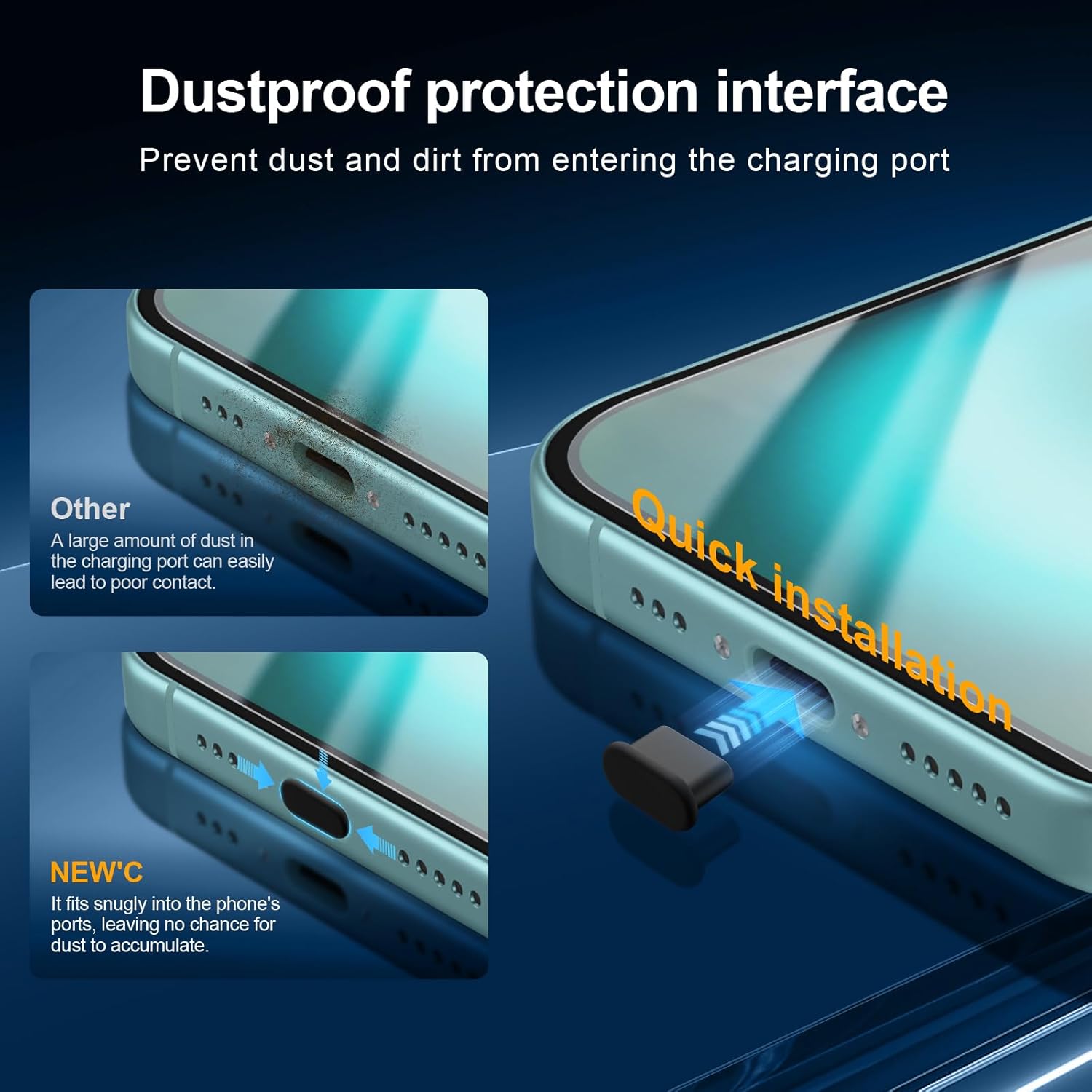 Detalle de NEW’C 3x iPhone 16 (6.1-inch) Tempered Glass Screen Protector + 3x Camera Lens Protectors