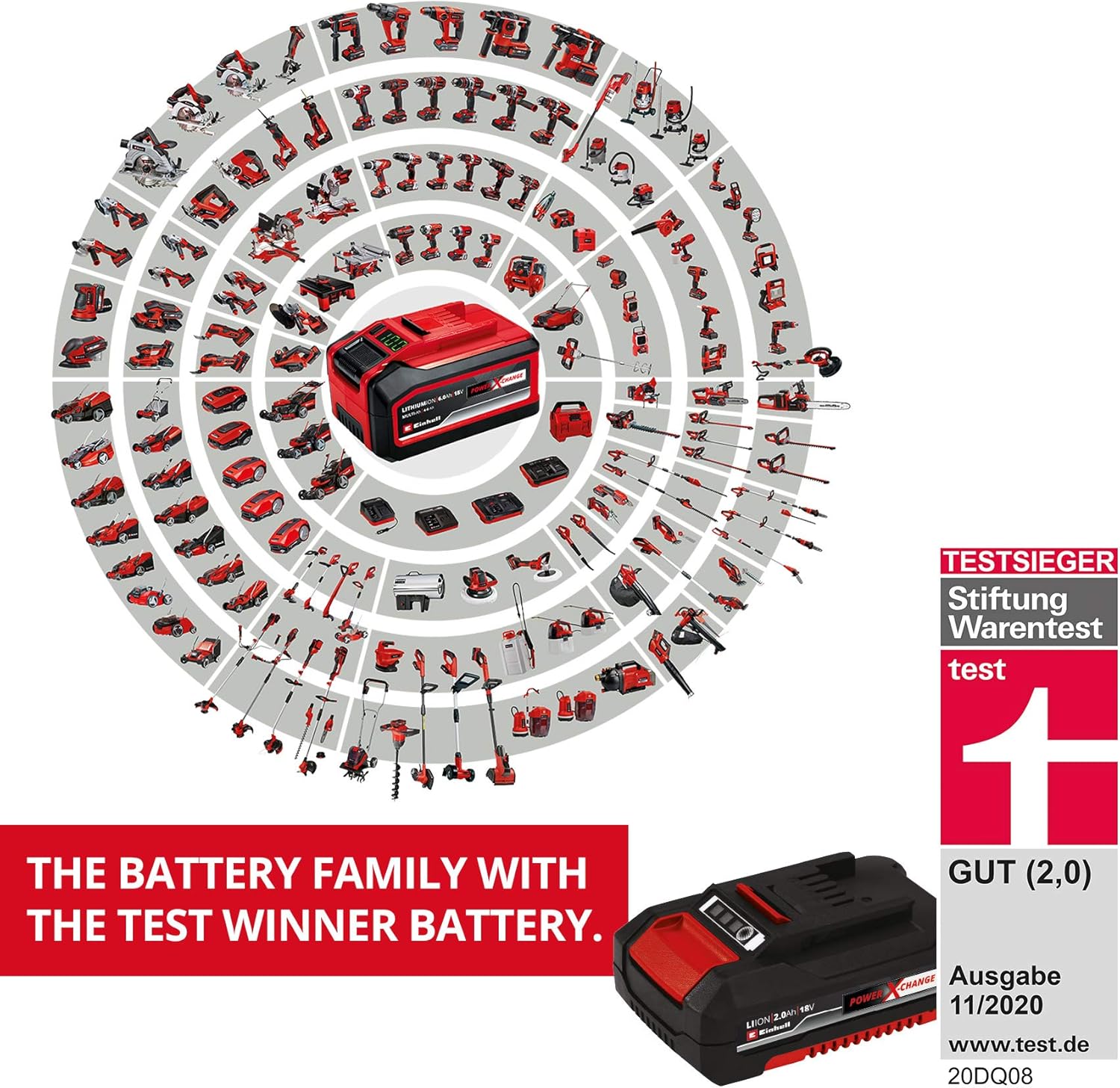 Thumbnail 1 de Einhell GE-CT 36/30 Li E – Tagliabordi a batteria Power X-Change (36V, 2x18V) senza batteria e caricabatteria