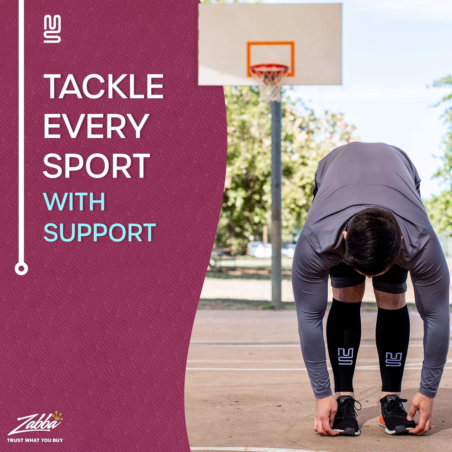 Thumbnail 6 de Calze compressive Modetro Sports per polpacci