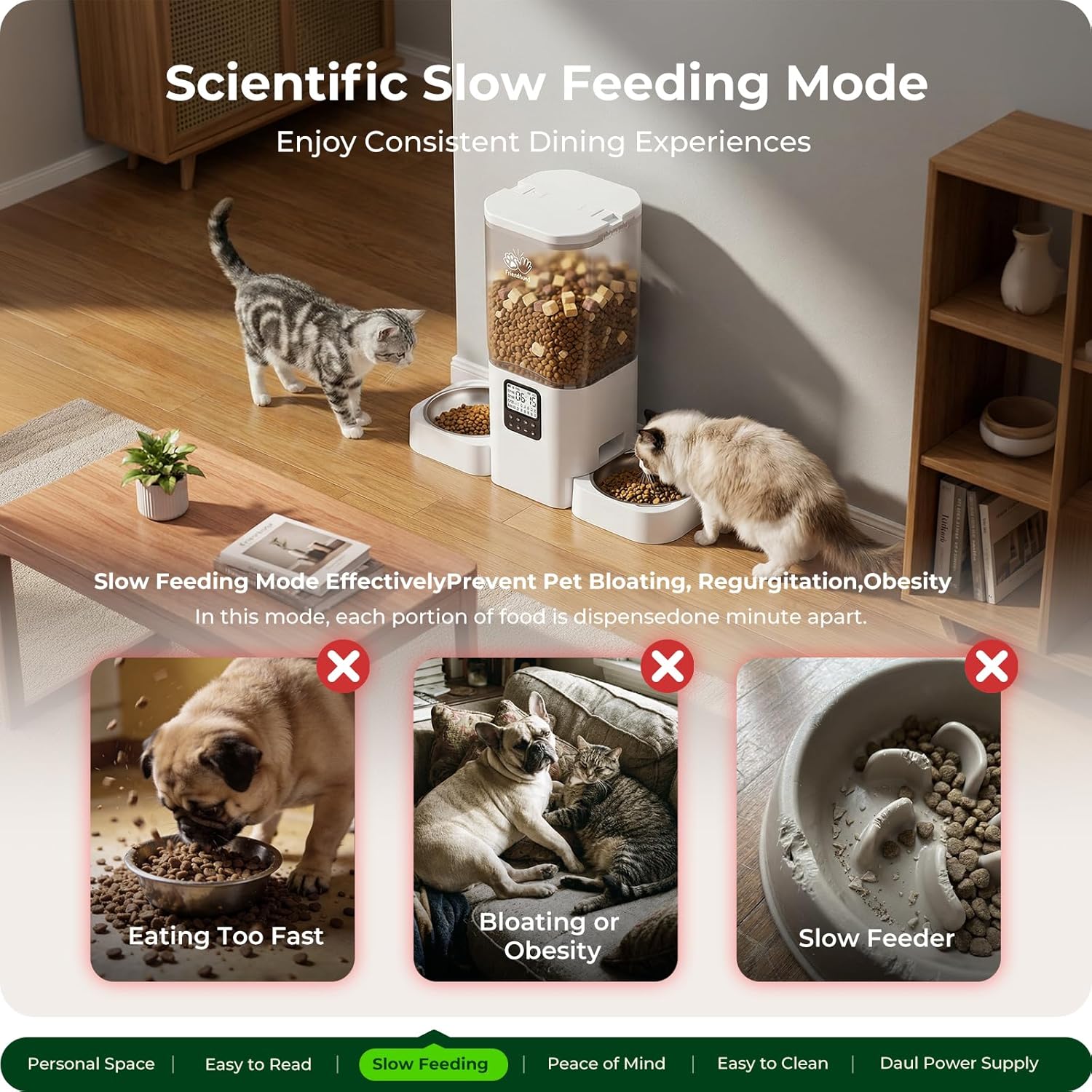 Thumbnail 3 de Frienhund Automatic Dual Cat Feeder
