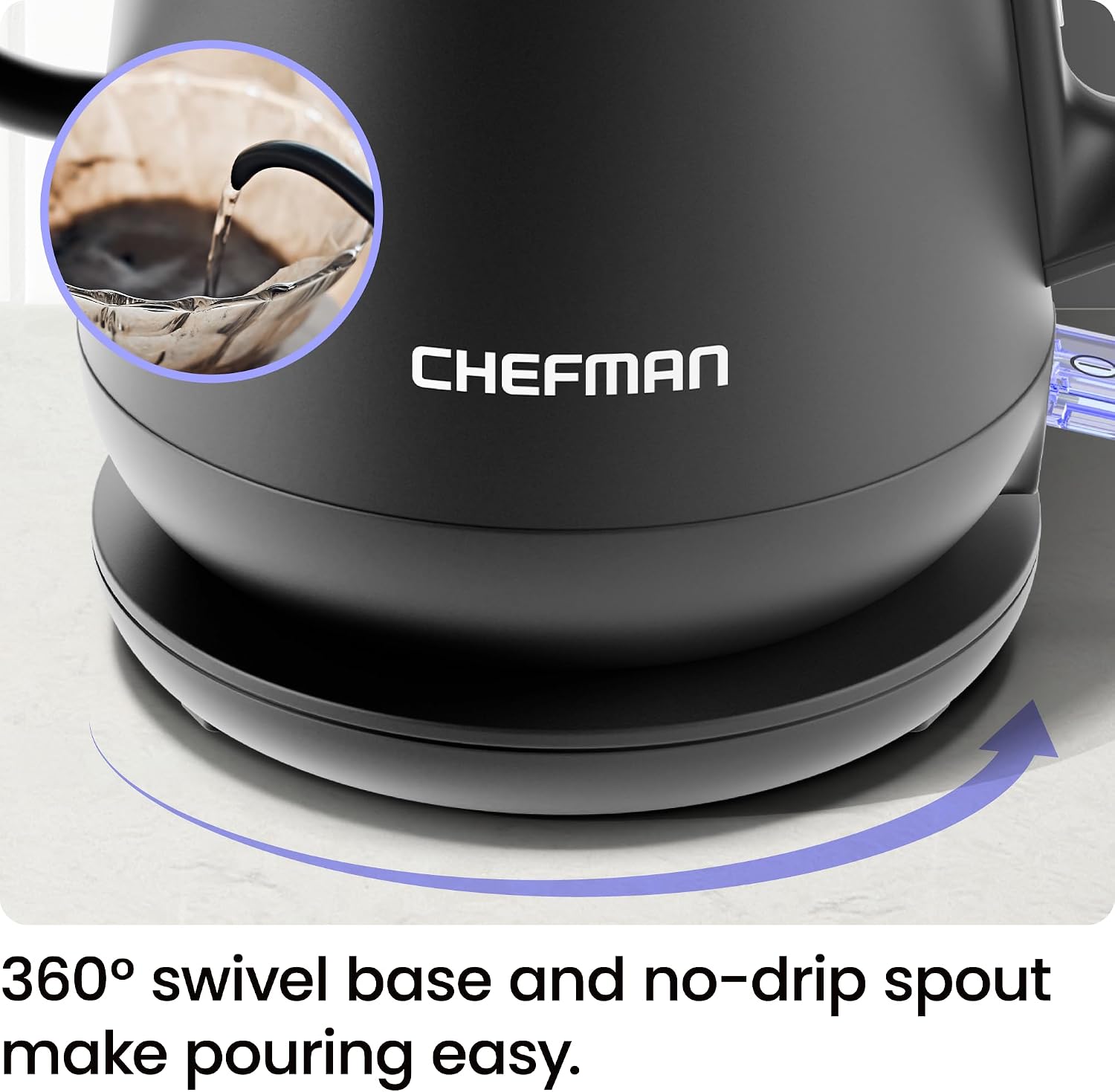 Thumbnail 5 de Chefman Gooseneck Electric Kettle 0.8L