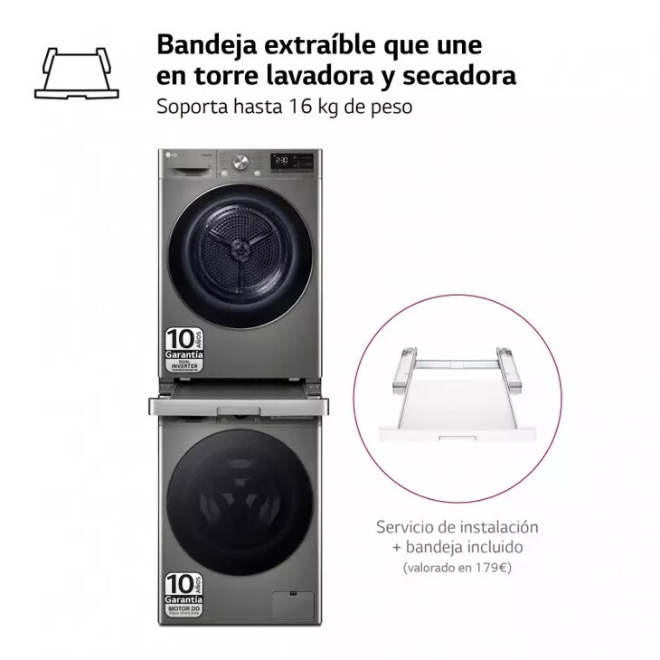 Thumbnail 1 de LG TORREINOX99 9kg 1400 rpm