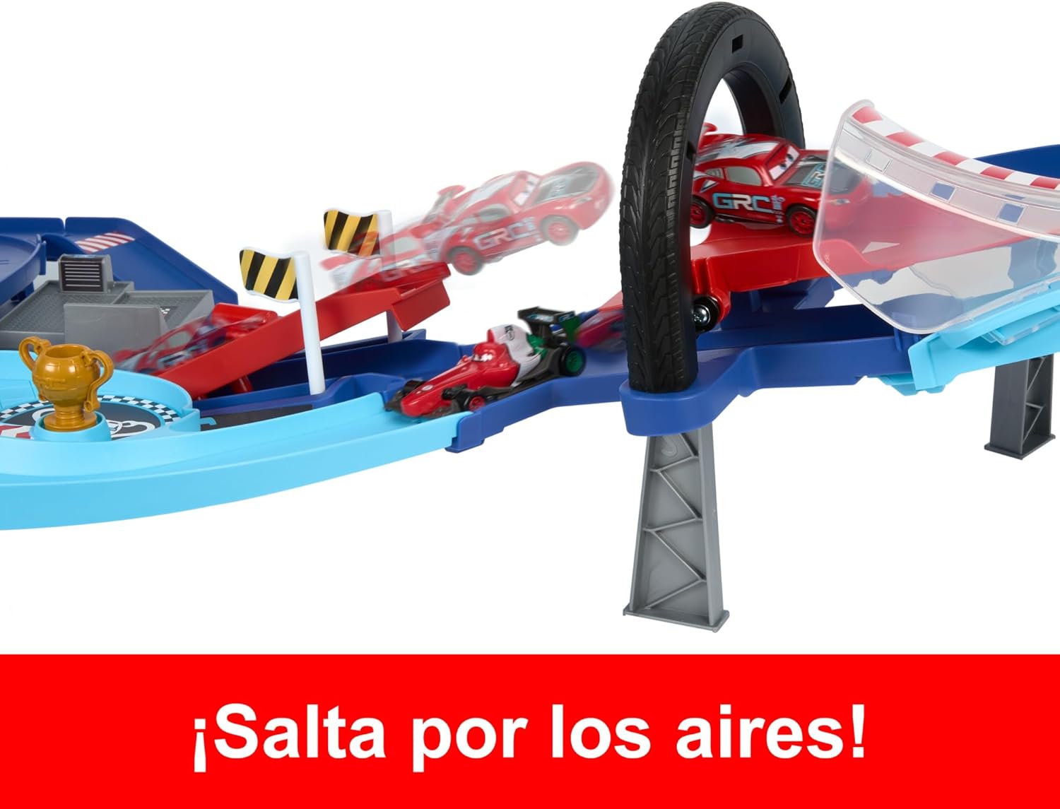 Thumbnail 2 de Mattel Disney Pixar Cars GRC Pista de Salto con Rayo McQueen
