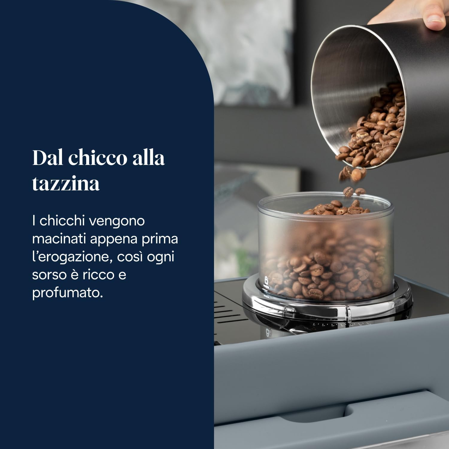 Thumbnail 2 de De’Longhi Rivelia EXAM440.55.G: macchina da caffè automatica con LatteCrema e display touch a colori