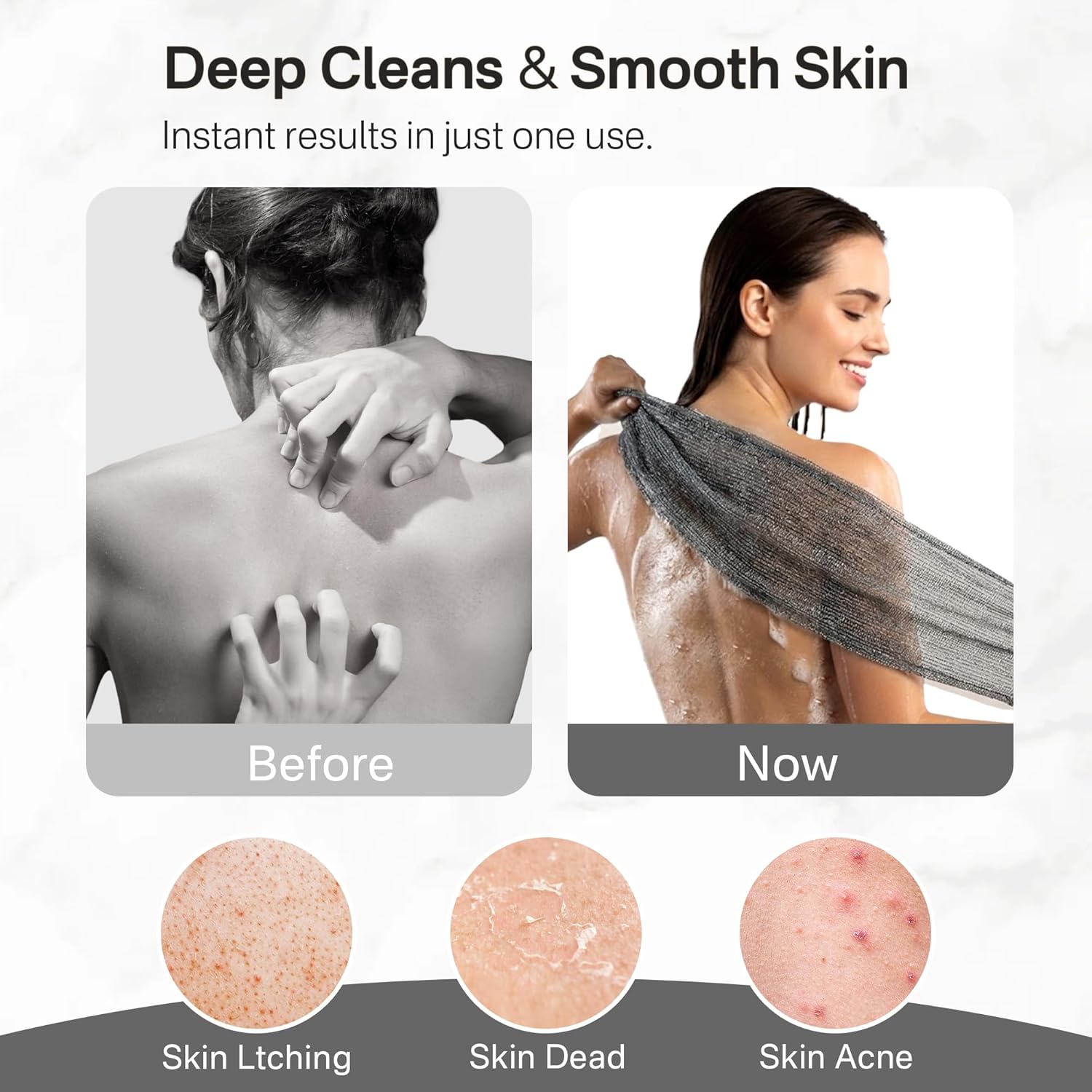 Thumbnail 4 de Yiclick Exfoliating Washcloth Towels 3 Pack