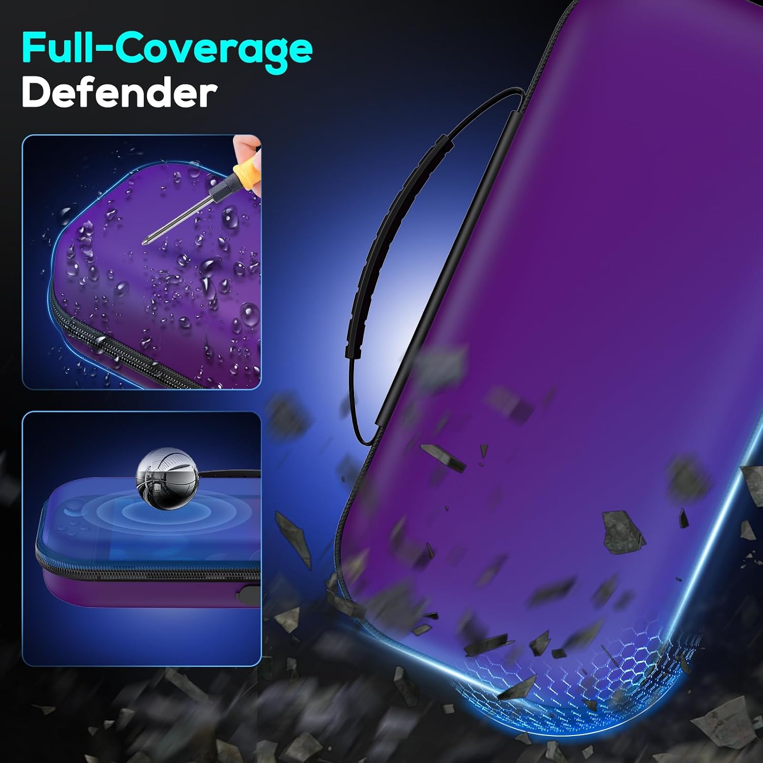 Thumbnail 2 de [Charge Inside] Switch 2 case 10 game slots