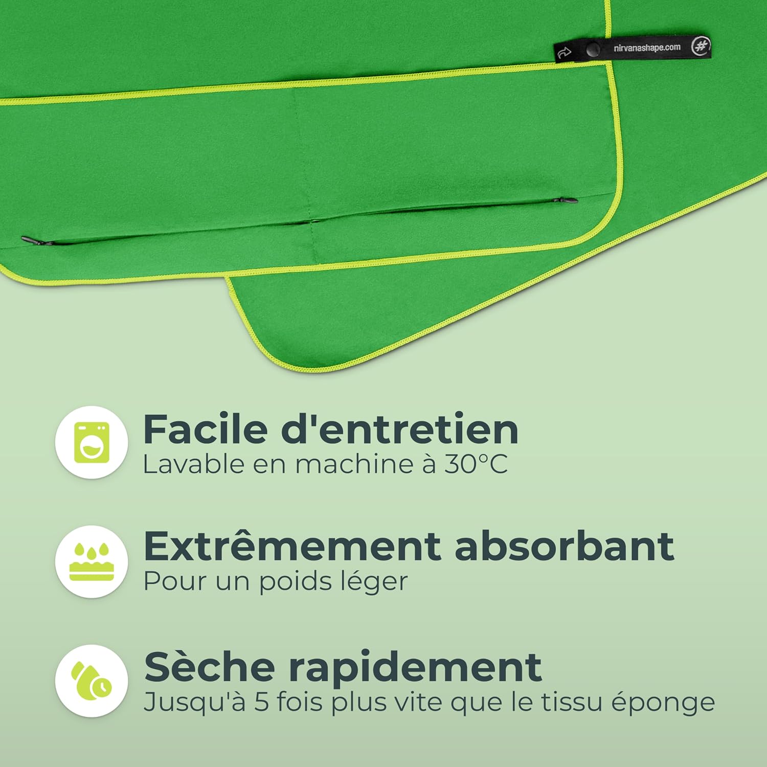 Detalle 2 de NirvanaShape Serviette microfibre 8x