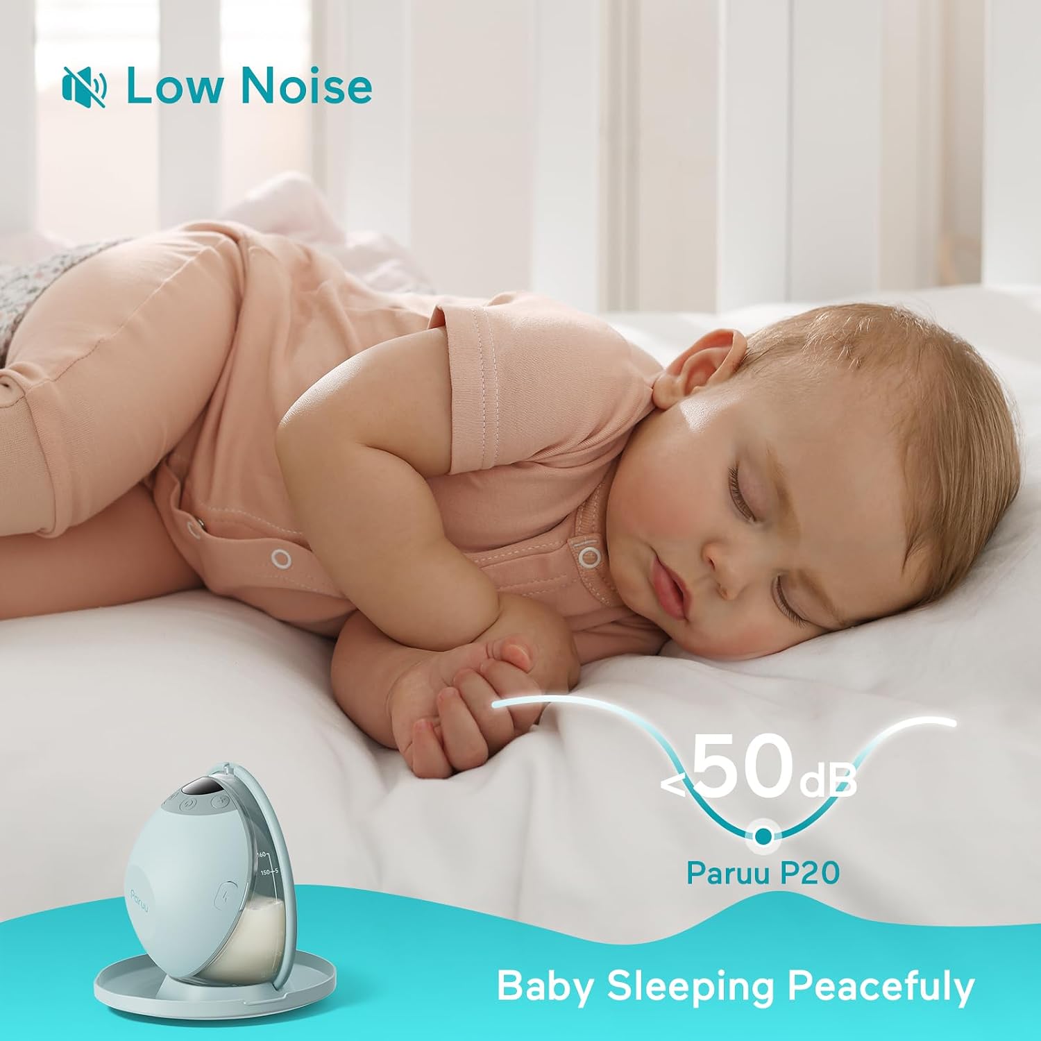 Thumbnail 3 de Paruu P20 Hands-Free Wearable Breast Pump, 4 Modes, 12 Levels, 2-Pack