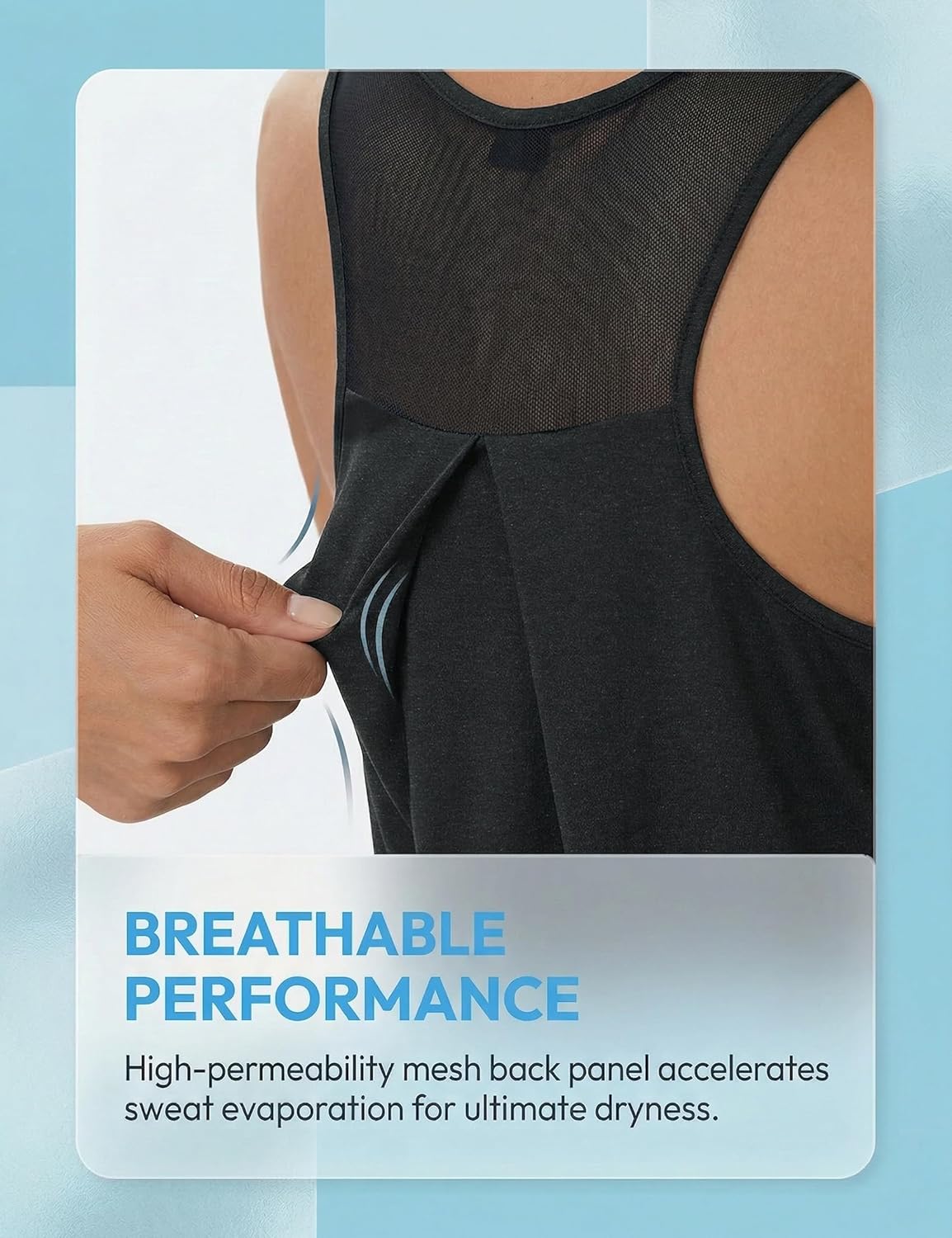 Thumbnail 5 de Terecey débardeur de sport femme sans manches à dos en maille