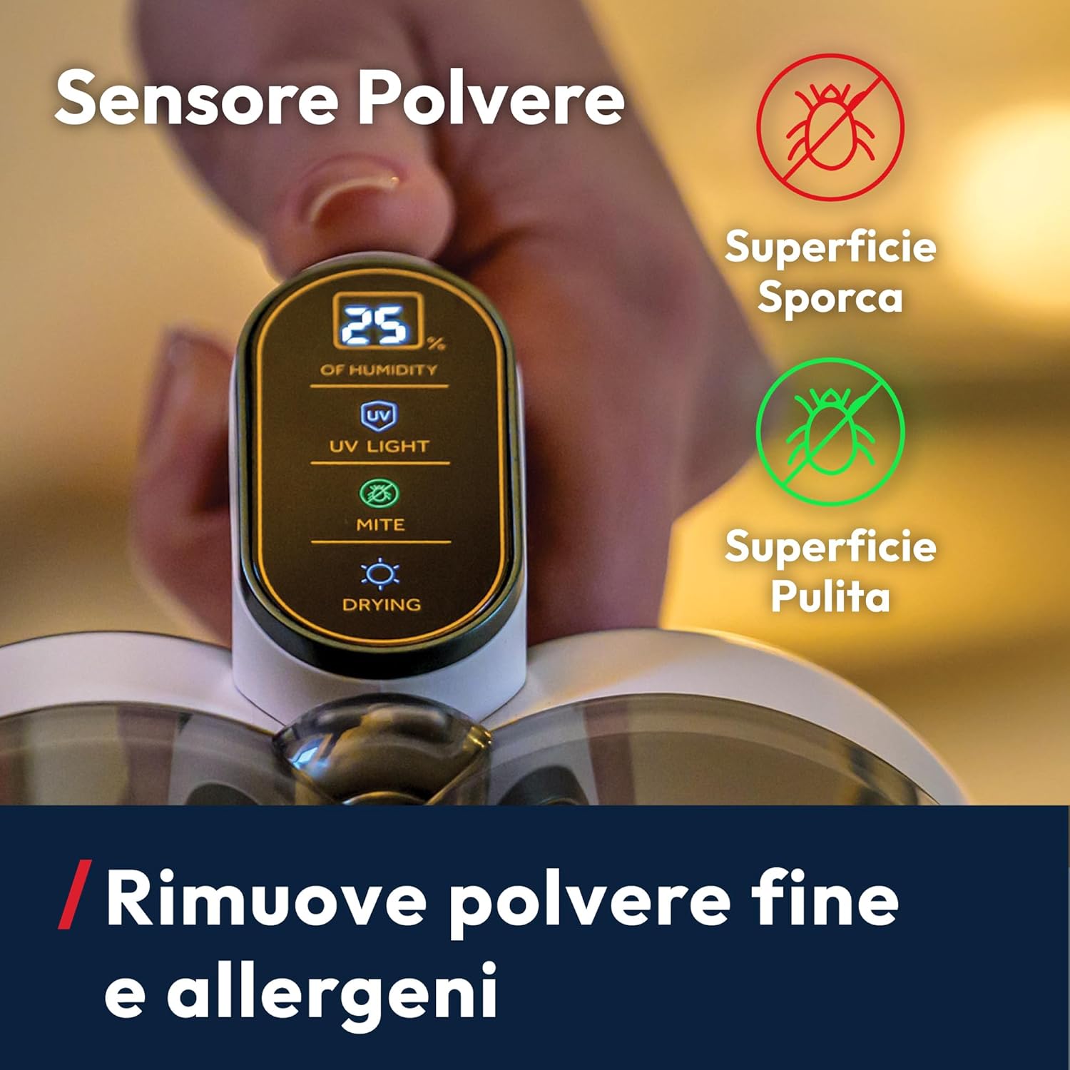 Thumbnail 2 de Hoover Battimaterasso HMC5: aspirapolvere 4 in 1 per materassi e divani, con luce UV e asciugatura