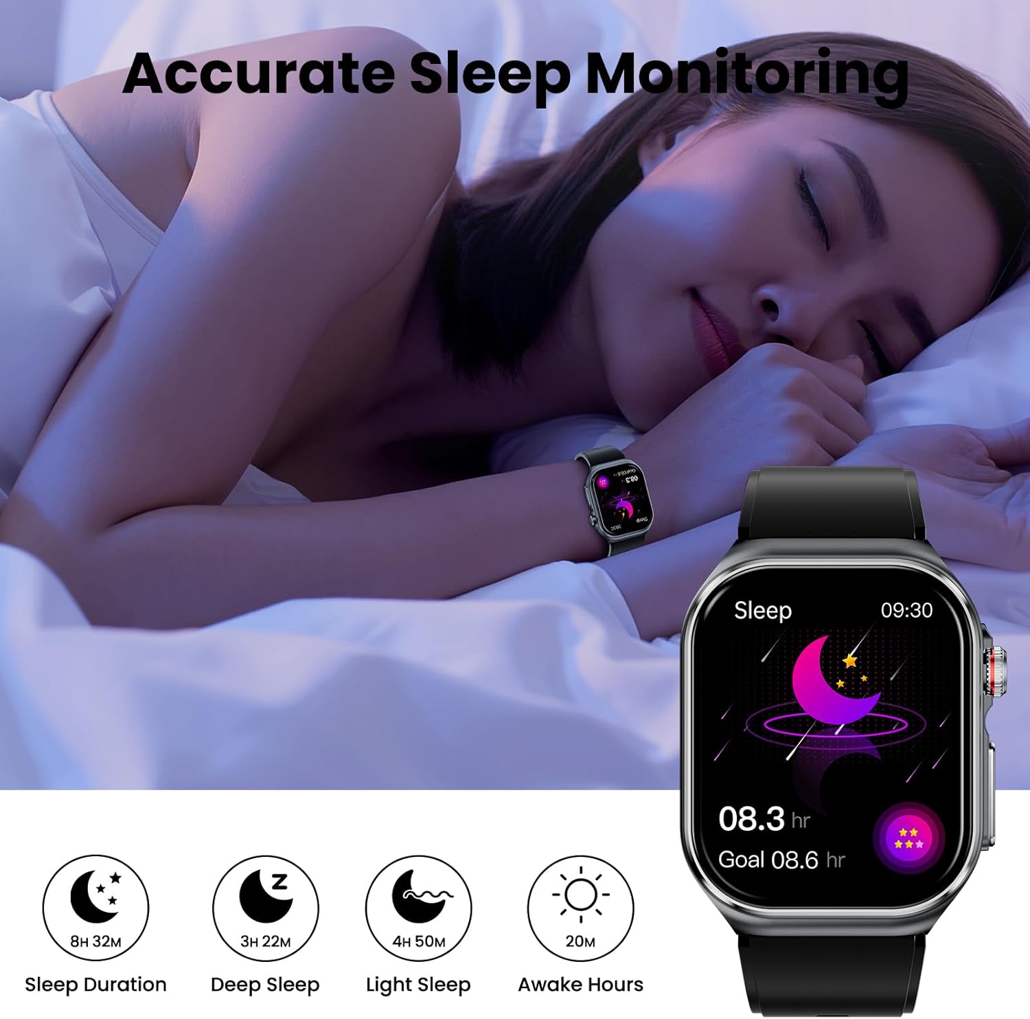 Thumbnail 5 de HIDAMEL Smart Watch 70 Days battery