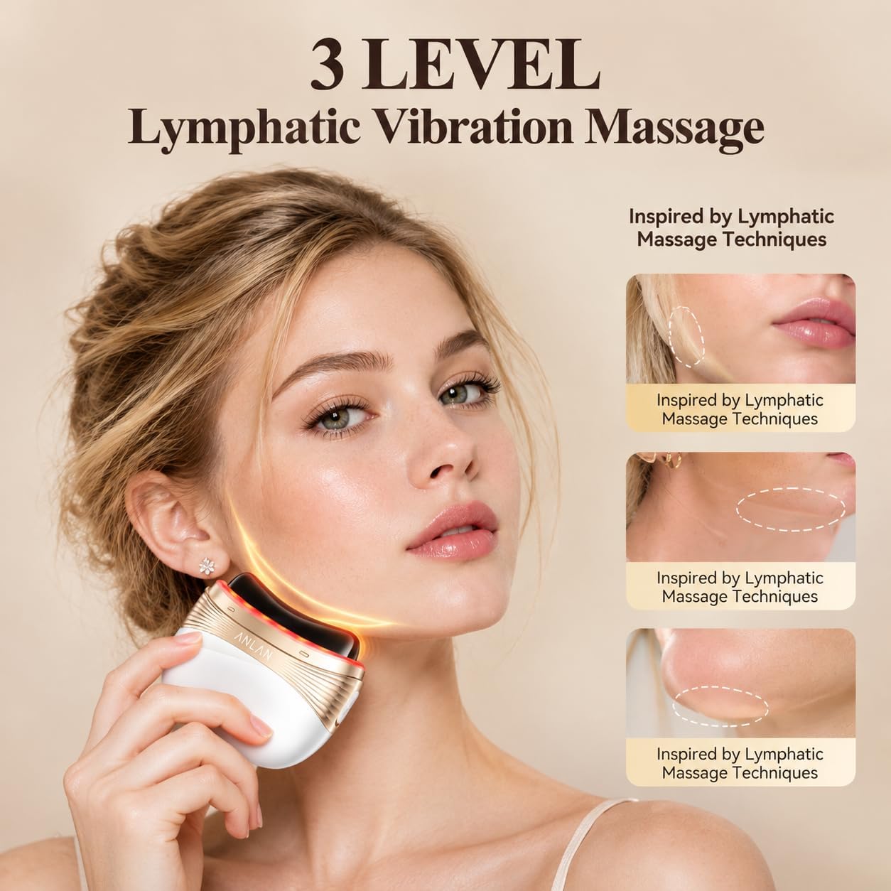 Detalle 1 de ANLAN Heated Gua Sha Tool 2-in-1