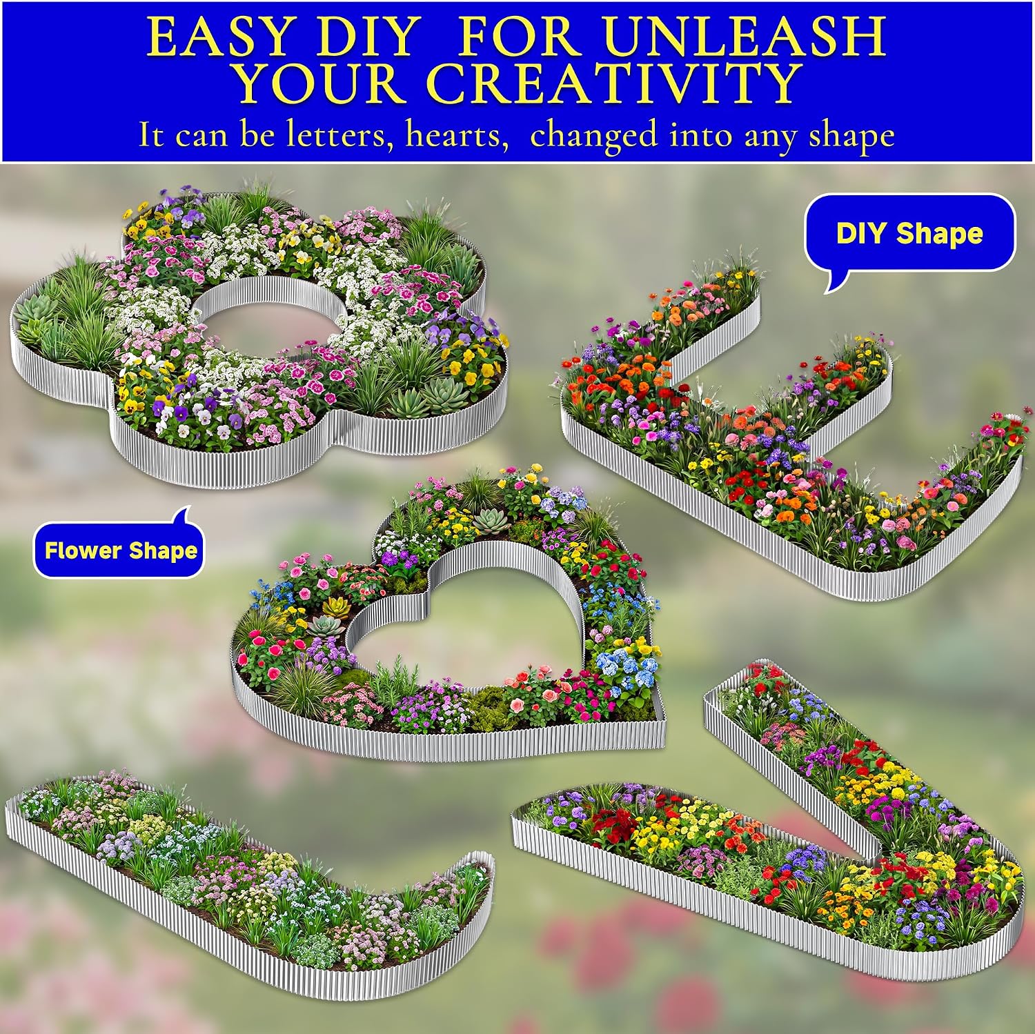 Thumbnail 6 de GTSABWAY YSBWJ-6X40Ft Corrugated Galvanized Steel Garden Edging