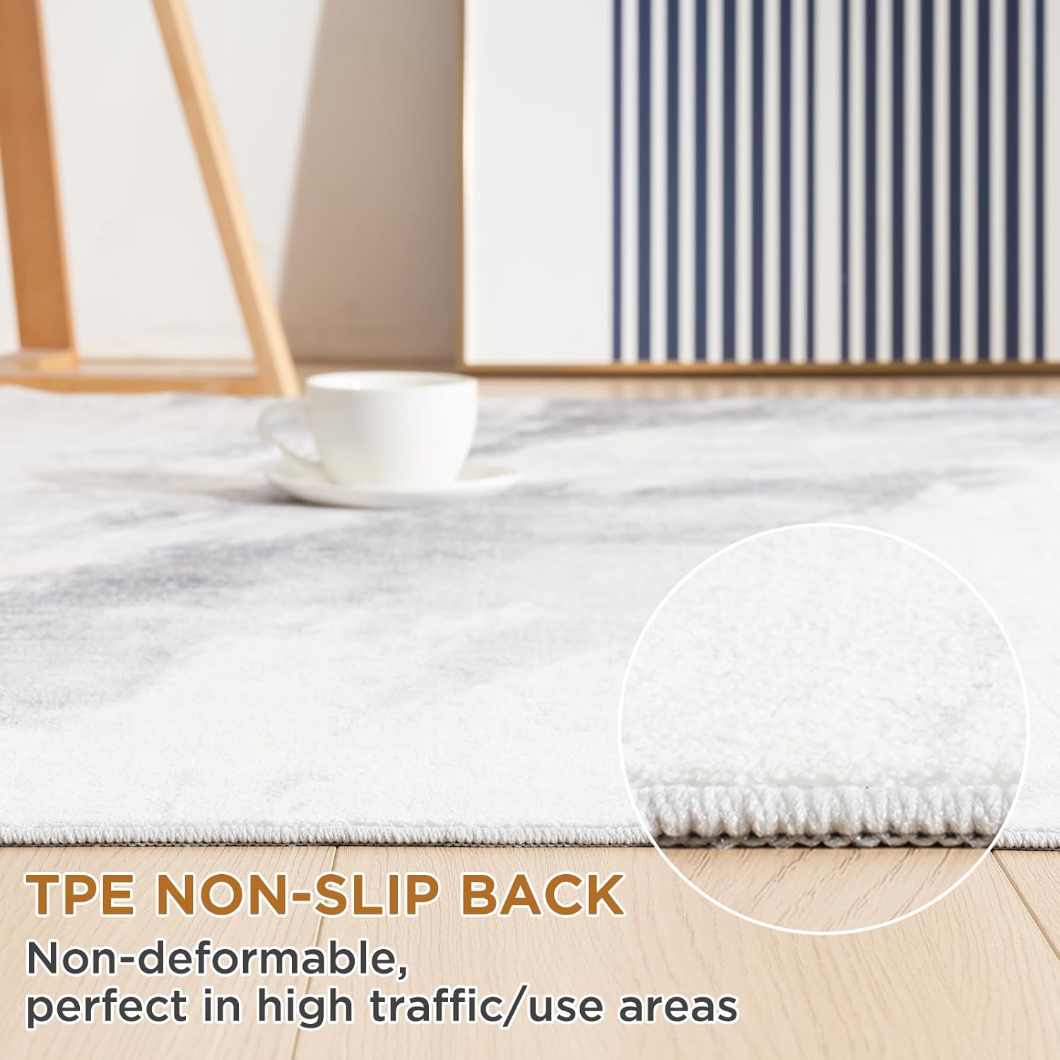 Thumbnail 2 de Vamcheer Alfombra Salón Pelo Corto 🏡 Lavable y Antideslizante