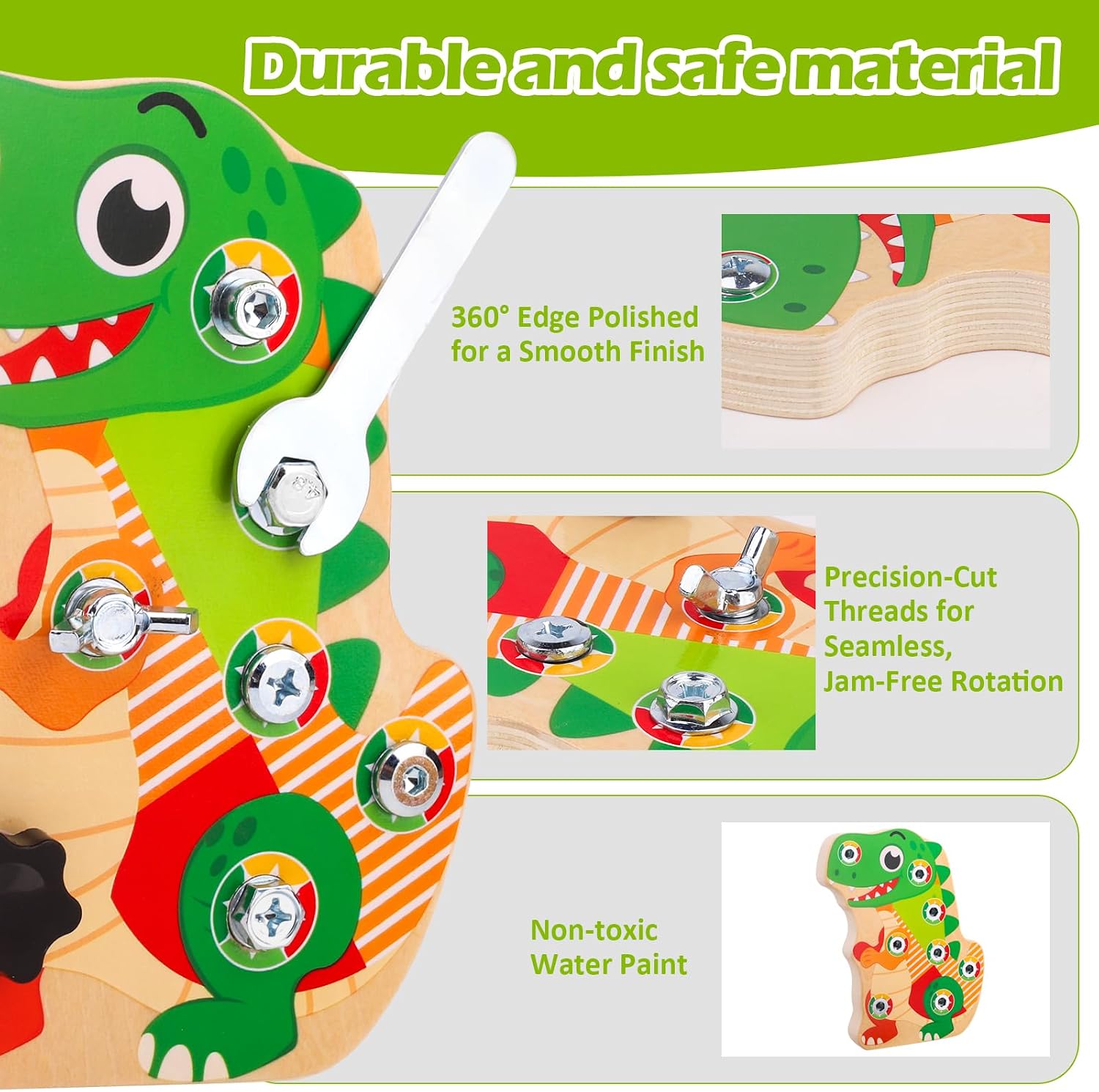 Thumbnail 4 de Liangding Dino Schraubbrett Montessori 8