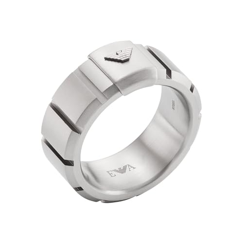 Detalle de Emporio Armani Bague en acier inoxydable pour homme – EGS3081040