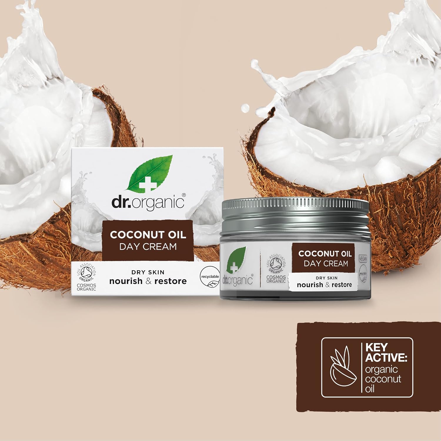 Thumbnail 6 de Dr. Organic Crema de Día Coco Orgánico 50ml 🌴