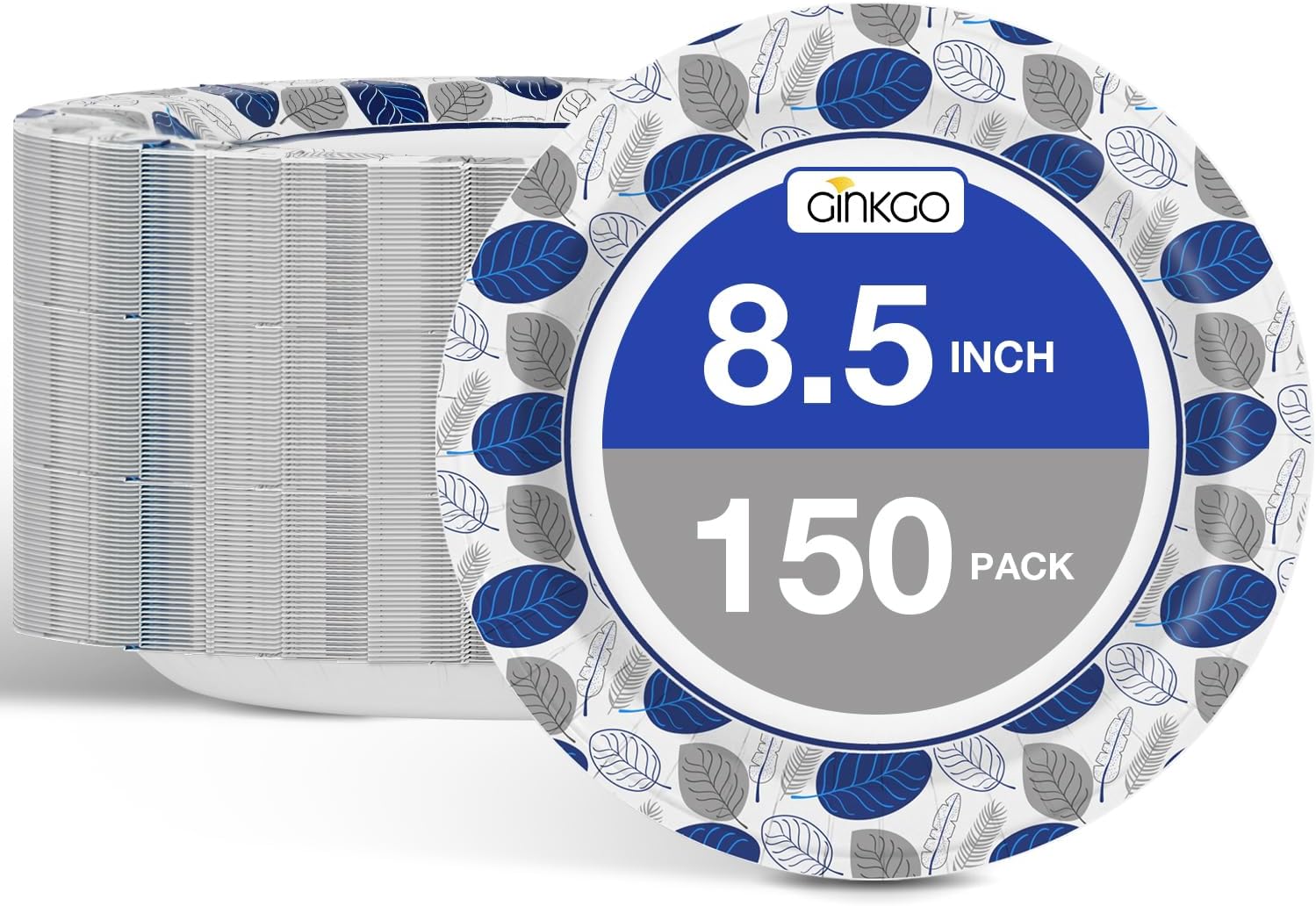 Thumbnail 6 de Ginkgo 140 Count Disposable Paper Plates — 10 Inch Bulk, Soak Proof & Cut Resistant