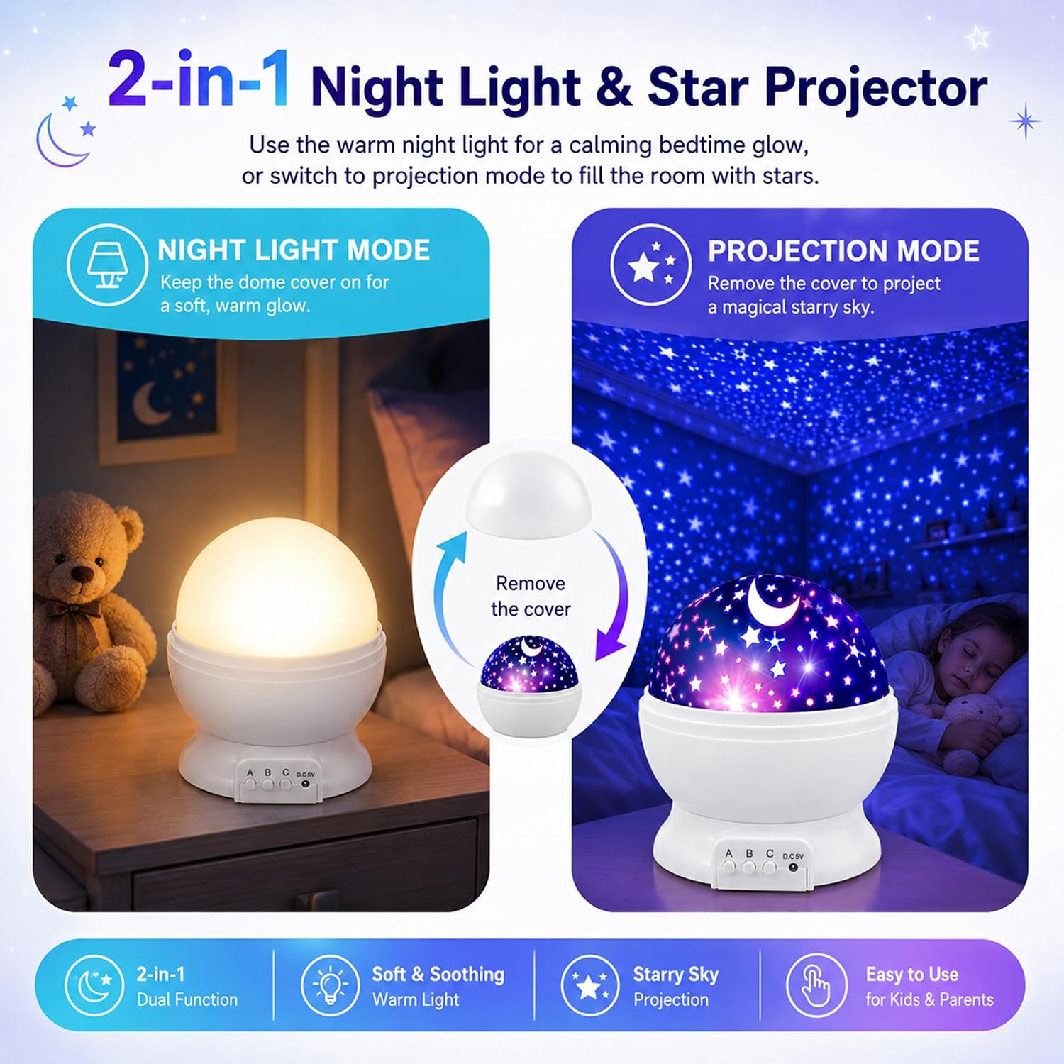 Thumbnail 4 de MOKOQI Star Projector Night Light White