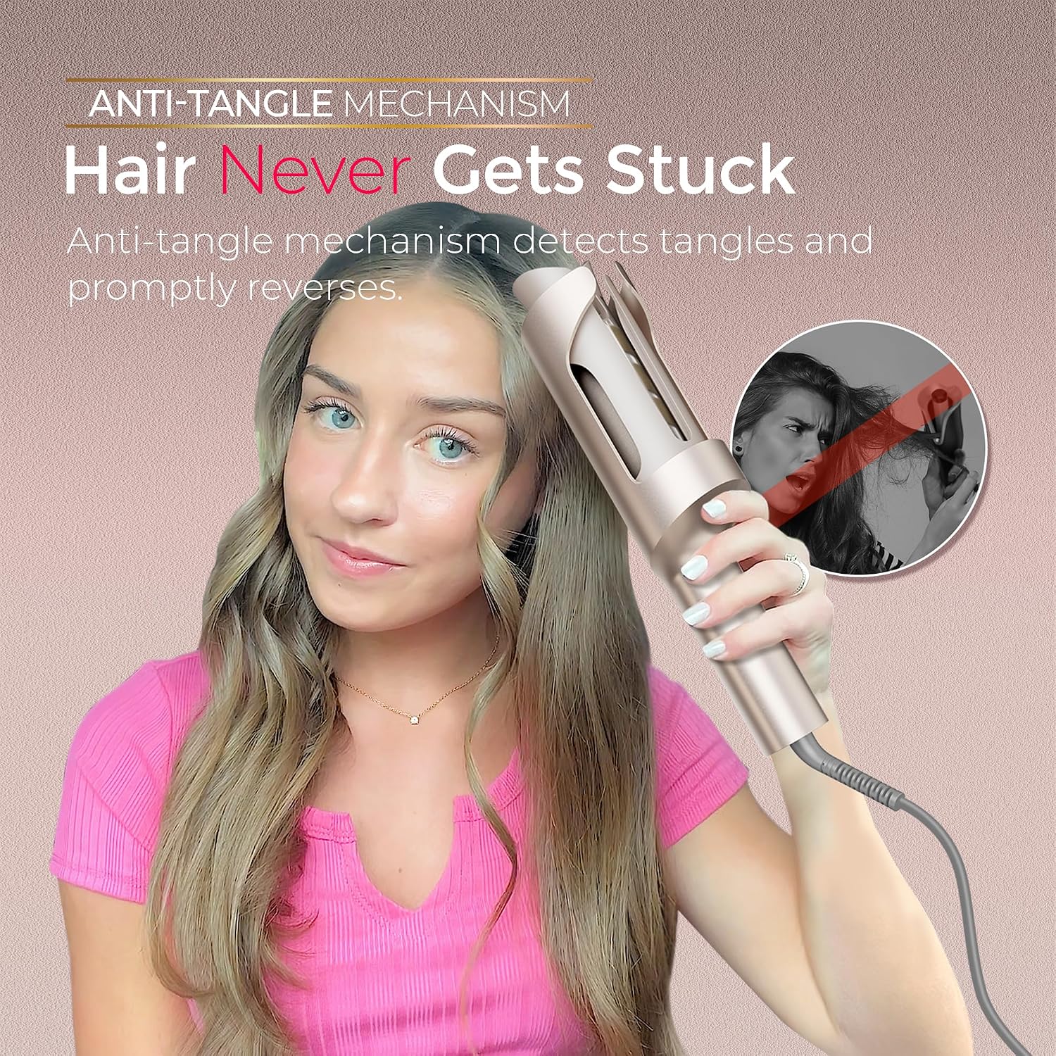 Thumbnail 6 de TYMO HC509GX Automatic Curling Iron, 1.5-Inch Long Barrel, Dual Heaters
