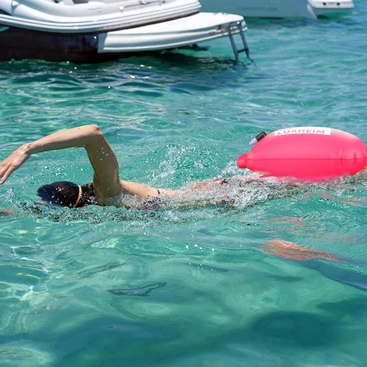 Thumbnail 4 de Confezione da 2 galleggianti da traino LUXHEIM in PVC, impermeabili e gonfiabili per nuoto e triathlon