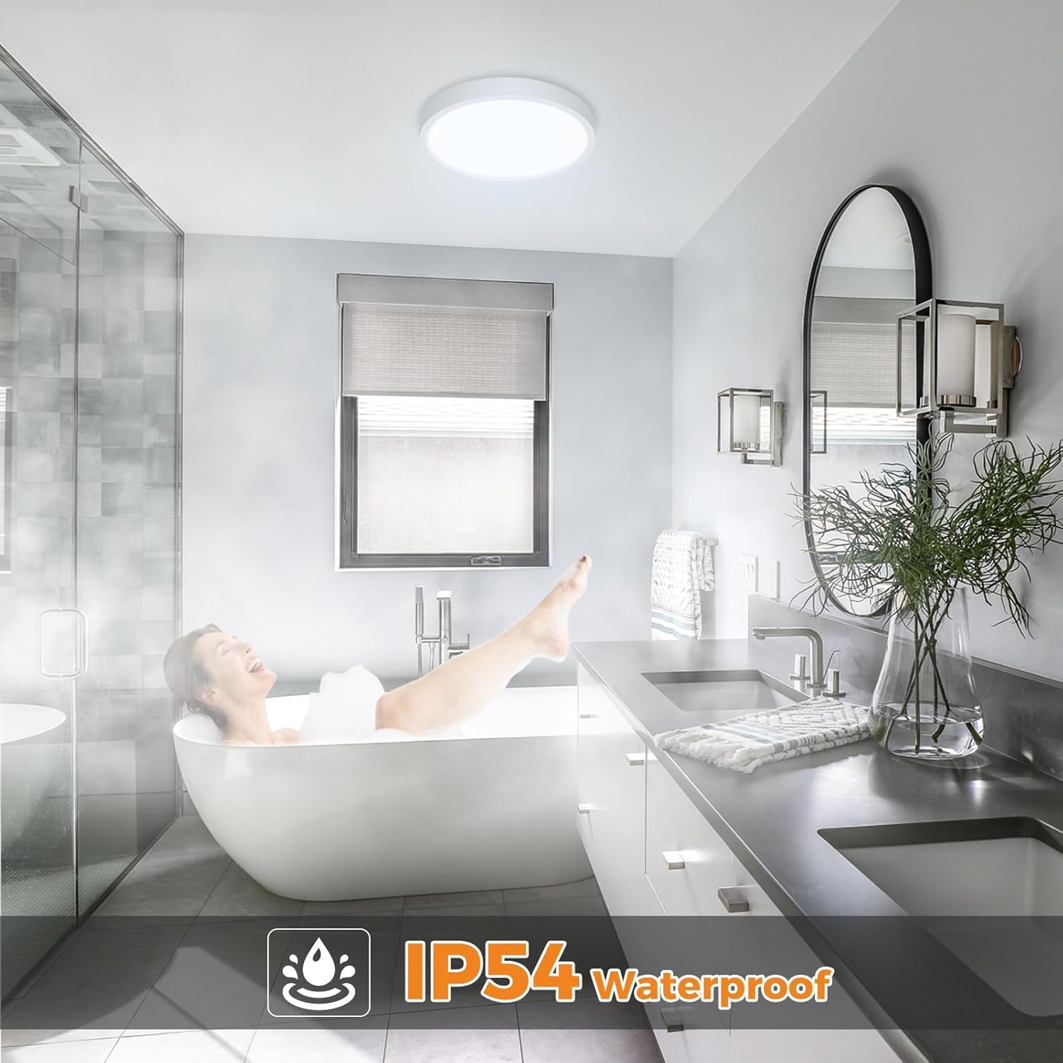 Thumbnail 2 de slochi Bathroom Light 3000K/4000K/6500K Flush Ceiling Light