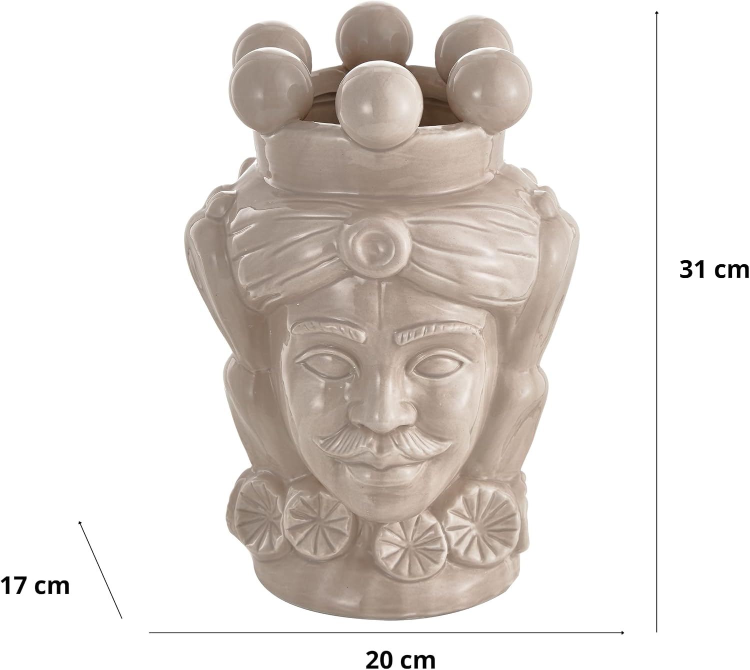 Thumbnail 1 de Baroni Home Testa di Moro in ceramica, 20 cm