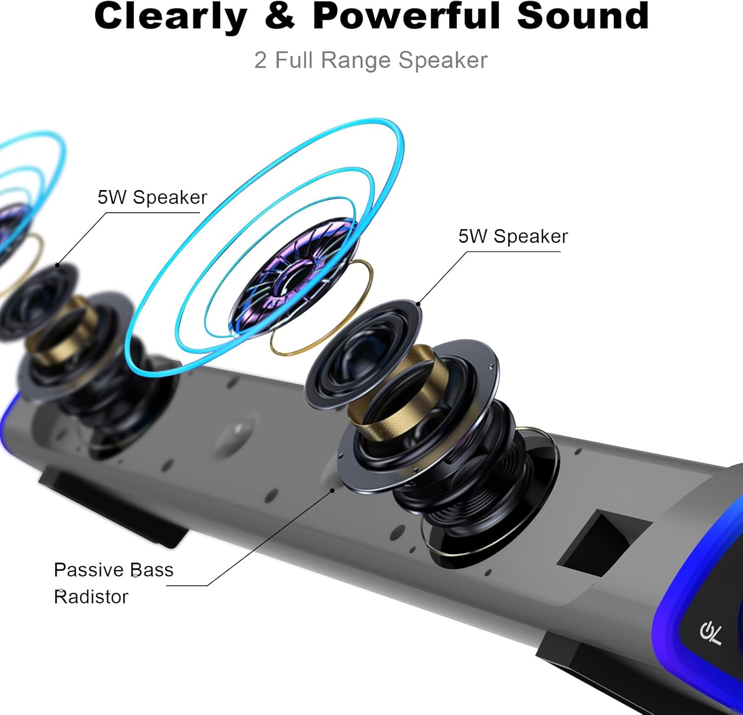 Detalle de SOULION R30 Computer Speakers 2W