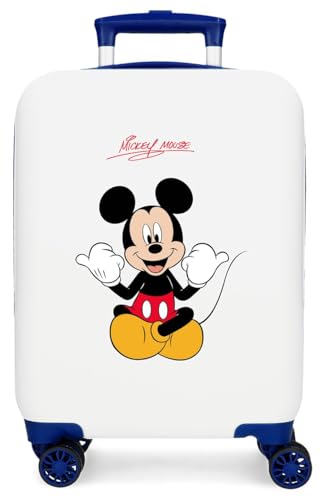 Detalle de Disney Mickey Cheerlful Equipaje de Mano para Niños – 33 L, ABS, 4 Ruedas