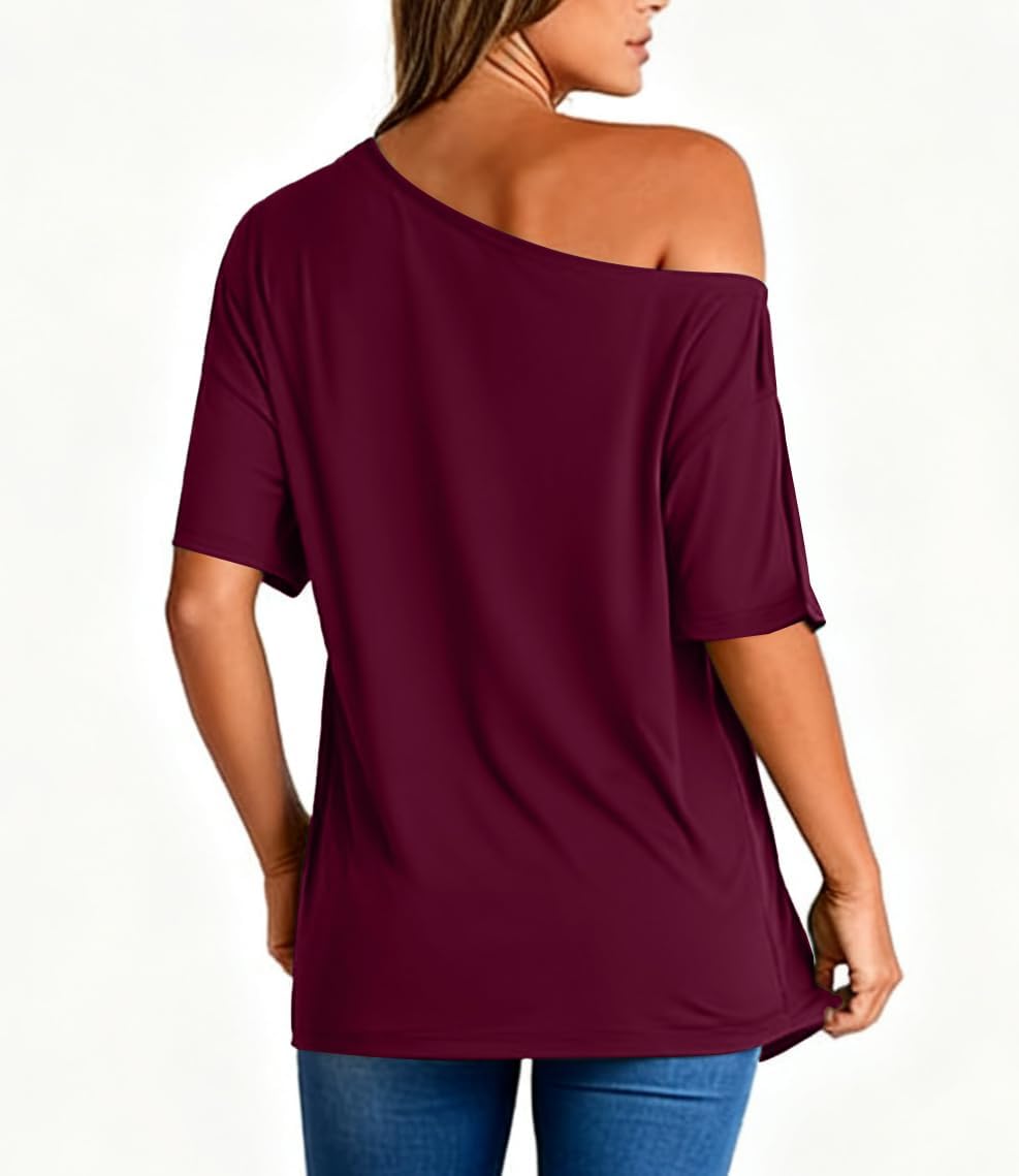 Thumbnail 2 de Dressmine Oversized Off-the-Shoulder T Shirt for Women