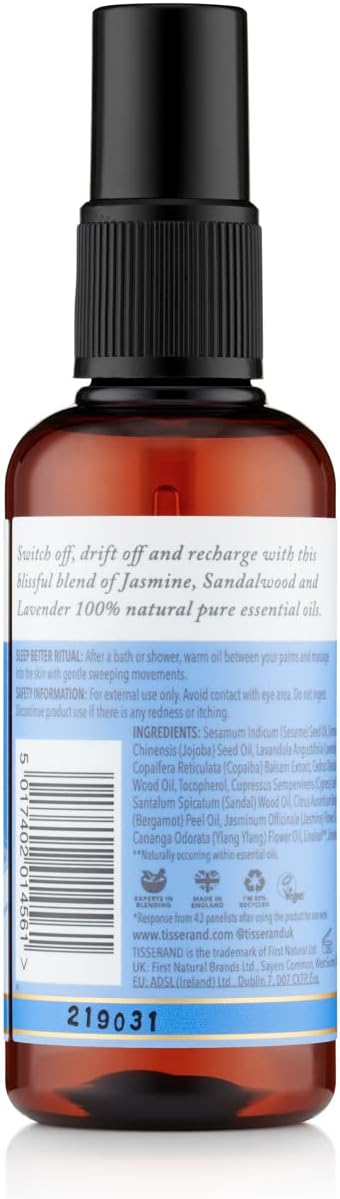 Detalle de Tisserand Sleep Better Massage Oil – Lavender, Jasmine & Sandalwood, 100ml