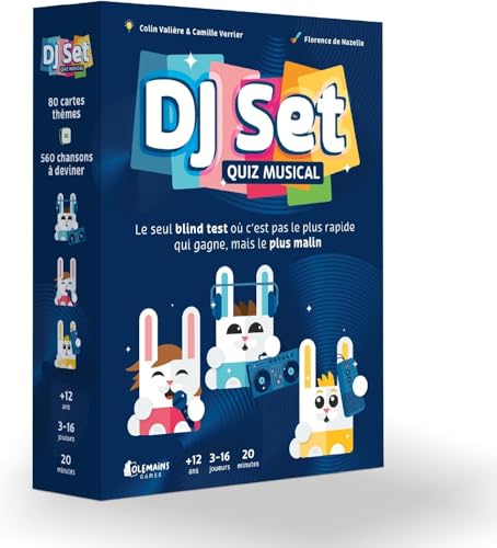 Detalle de DJ SET – Jeu de Société Famille et Amis – Redécouvre le Blind Test