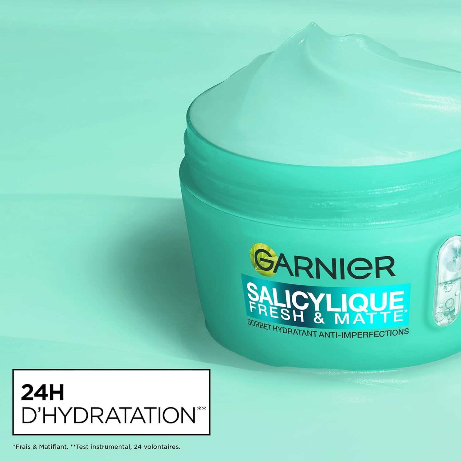 Detalle 2 de Routine SkinActive Garnier Salicylique Anti-Imperfections : Crème Sorbet Fresh & Matte 85 ml + Sérum Acide Salicylique & Niacinamide 30 ml