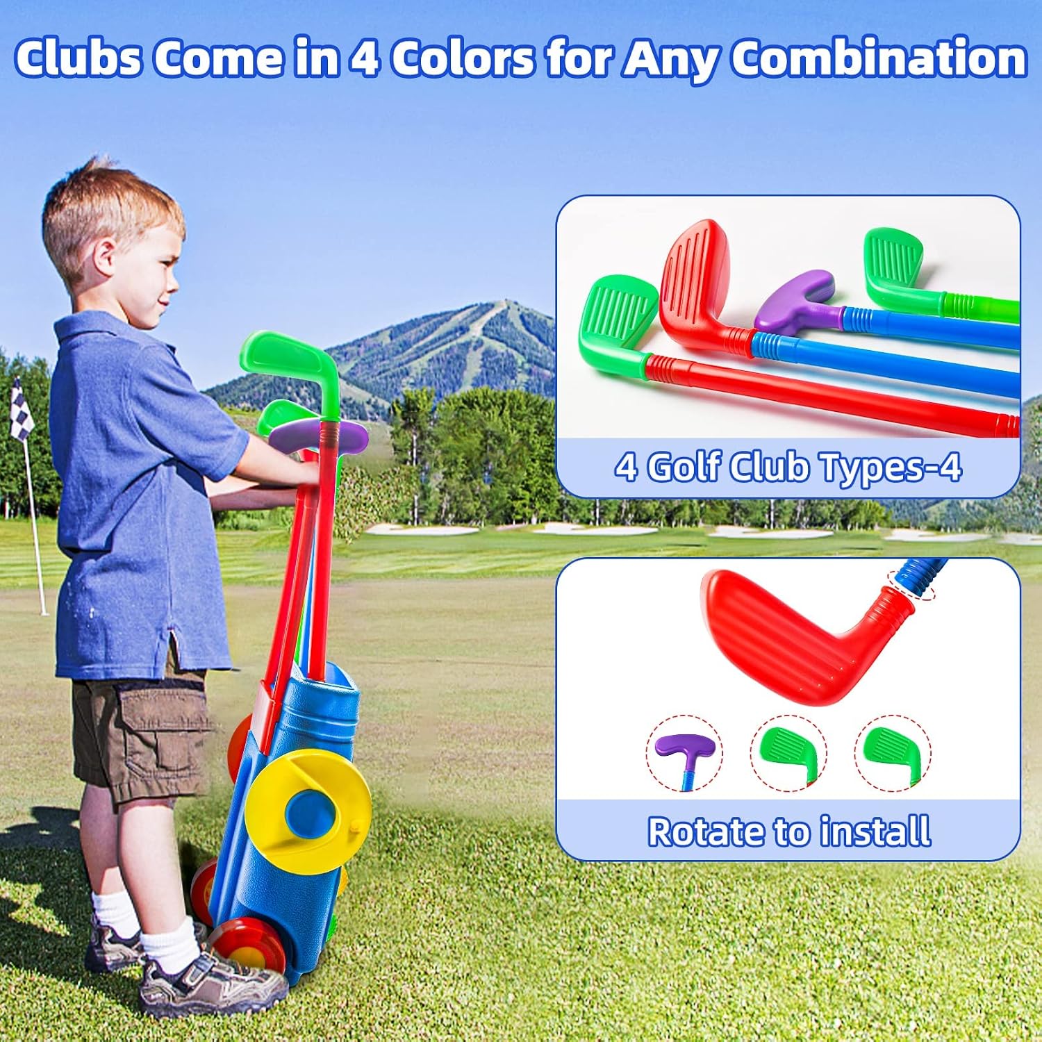 Thumbnail 2 de Doloowee Golf Set for Toddler and Kids – 3 to 6 Years
