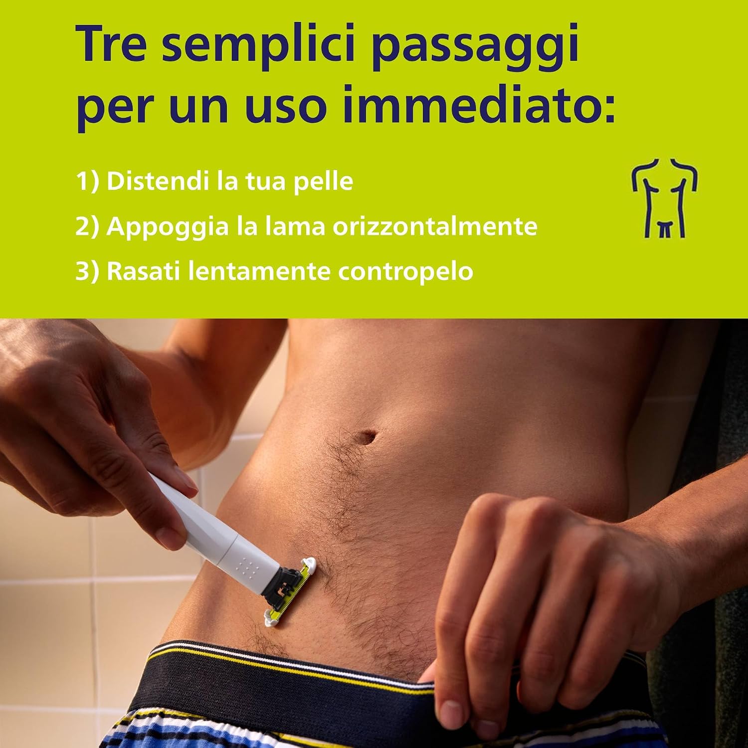 Detalle 2 de Philips OneBlade Intimate QP1924/30: rasatura sicura e rifinitura per le zone intime