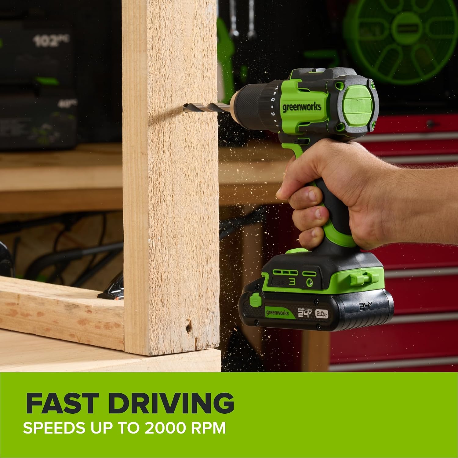 Detalle 1 de Greenworks 1/2-Inch Brushless Cordless Drill