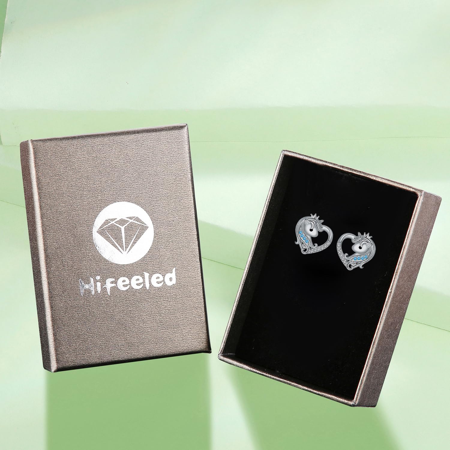 Thumbnail 6 de Hifeeled Ohrstecker 925 Silber mit Unicorn 12,5 mm