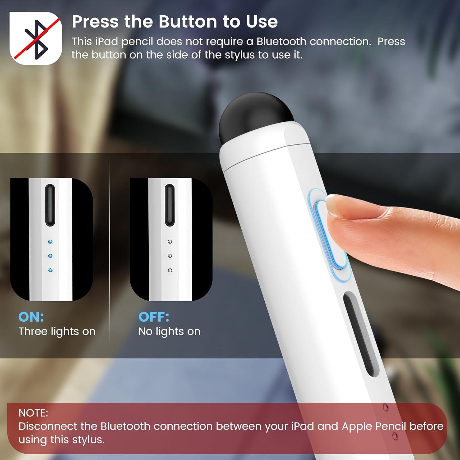 Thumbnail 6 de STYLUSHOME Pencil for iPad 11th/10th/9th (2X Fast Charge) Dual-Tip Stylus with Palm Rejection & Tilt Sensitivity