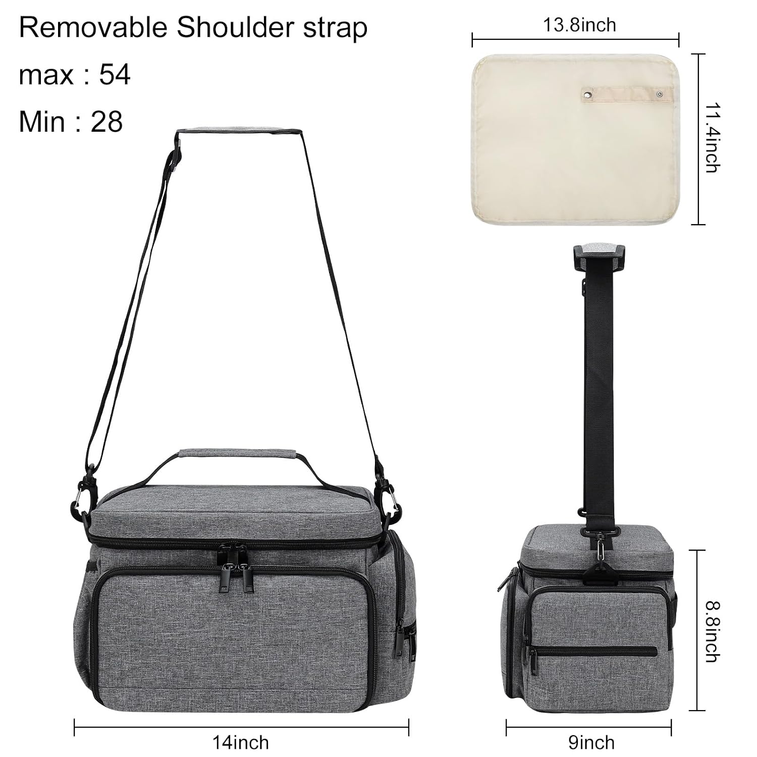 Thumbnail 4 de Breast Pump Bag for Spectra S1 and S2 with Waterproof Mat, Gray