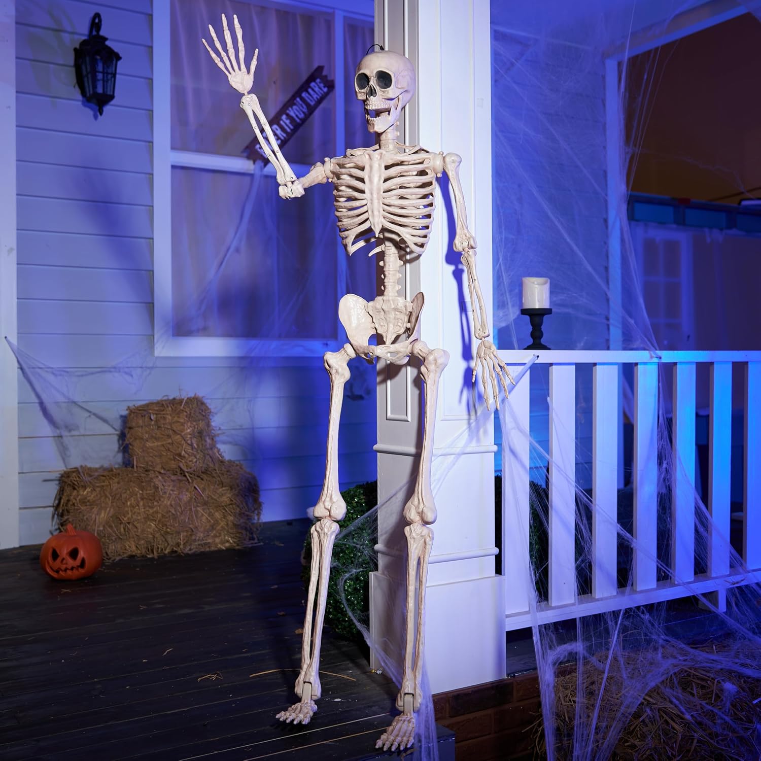 Detalle de JOYIN 5 FT Life-Size Halloween Skeleton Decor with Posable Joints