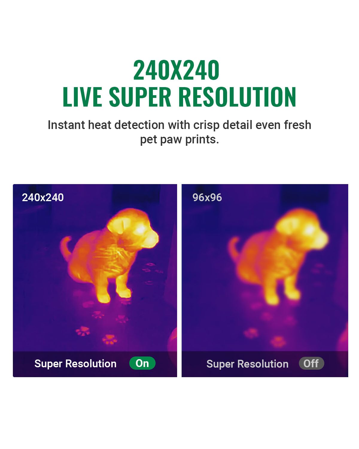 Thumbnail 6 de HSFTOOLS HP96 FinderS2-V1 Thermal Imaging Camera, Touchscreen, 240 × 240 Live Super Resolution