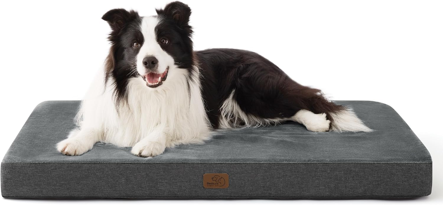 Detalle de BEDSURE orthopädisches Hundekissen 89×56×8 cm