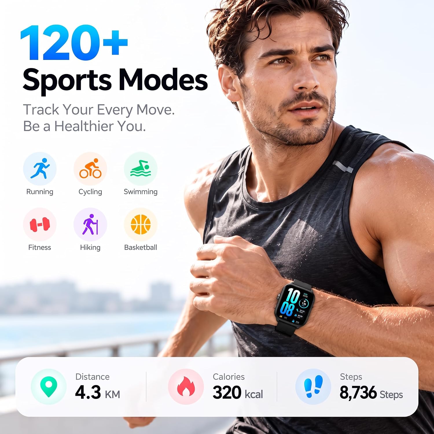 Thumbnail 5 de Motivaris TGW02 Smart Watch with 1.83-inch AMOLED Screen and Bluetooth Calling