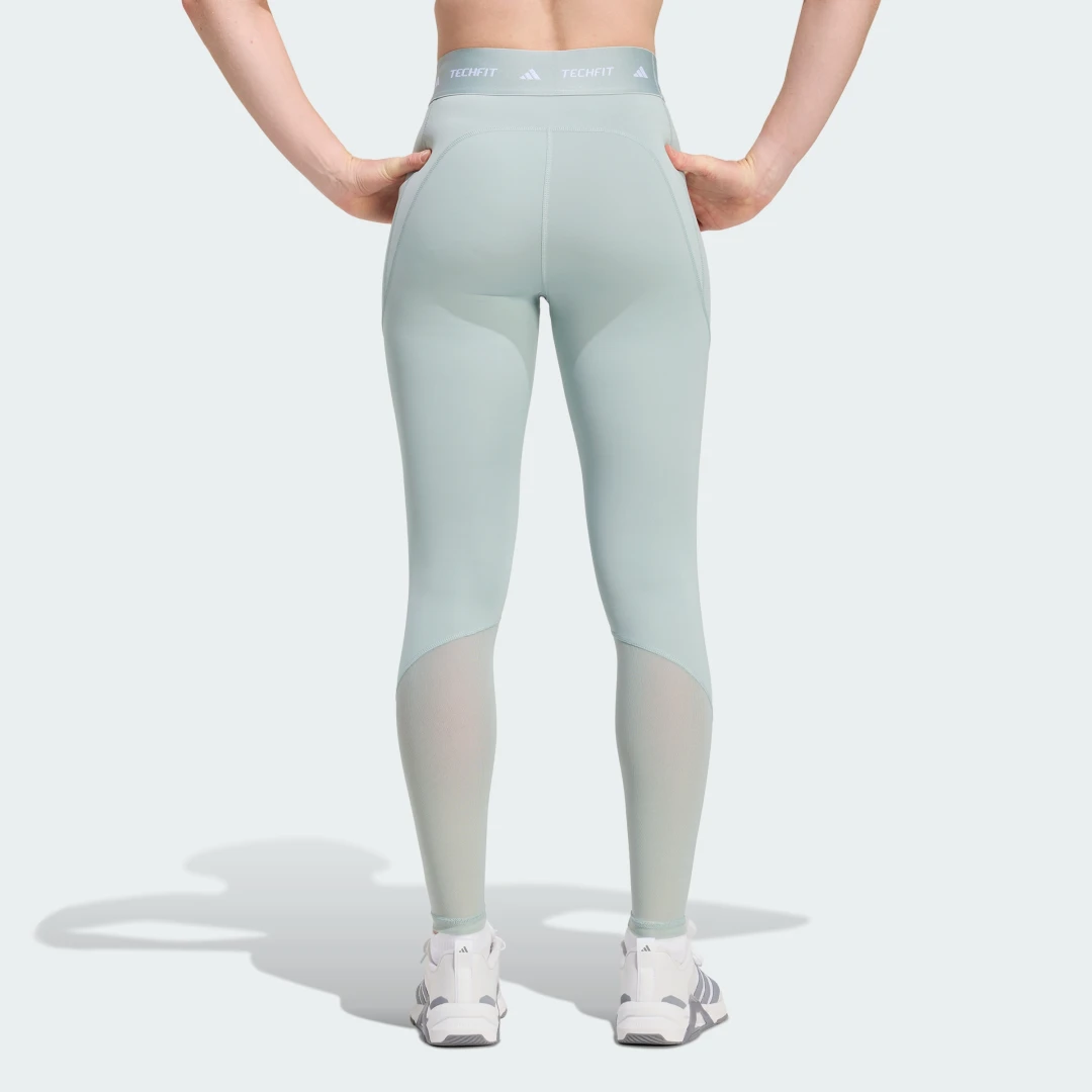 Detalle de Adidas Mallas largas Techfit Stash Pocket Verde