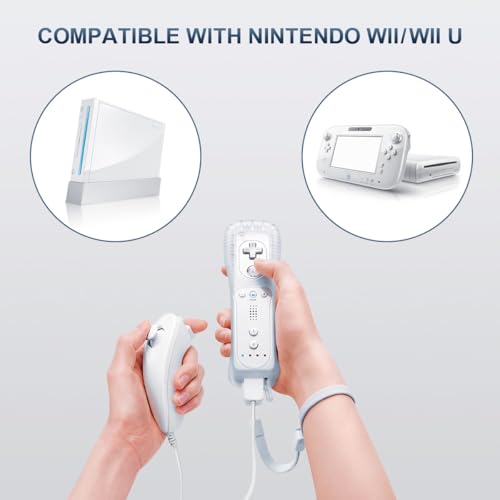 Detalle 2 de FASIGO Remote Controller with Nunchuck for Nintendo Wii/Wii U