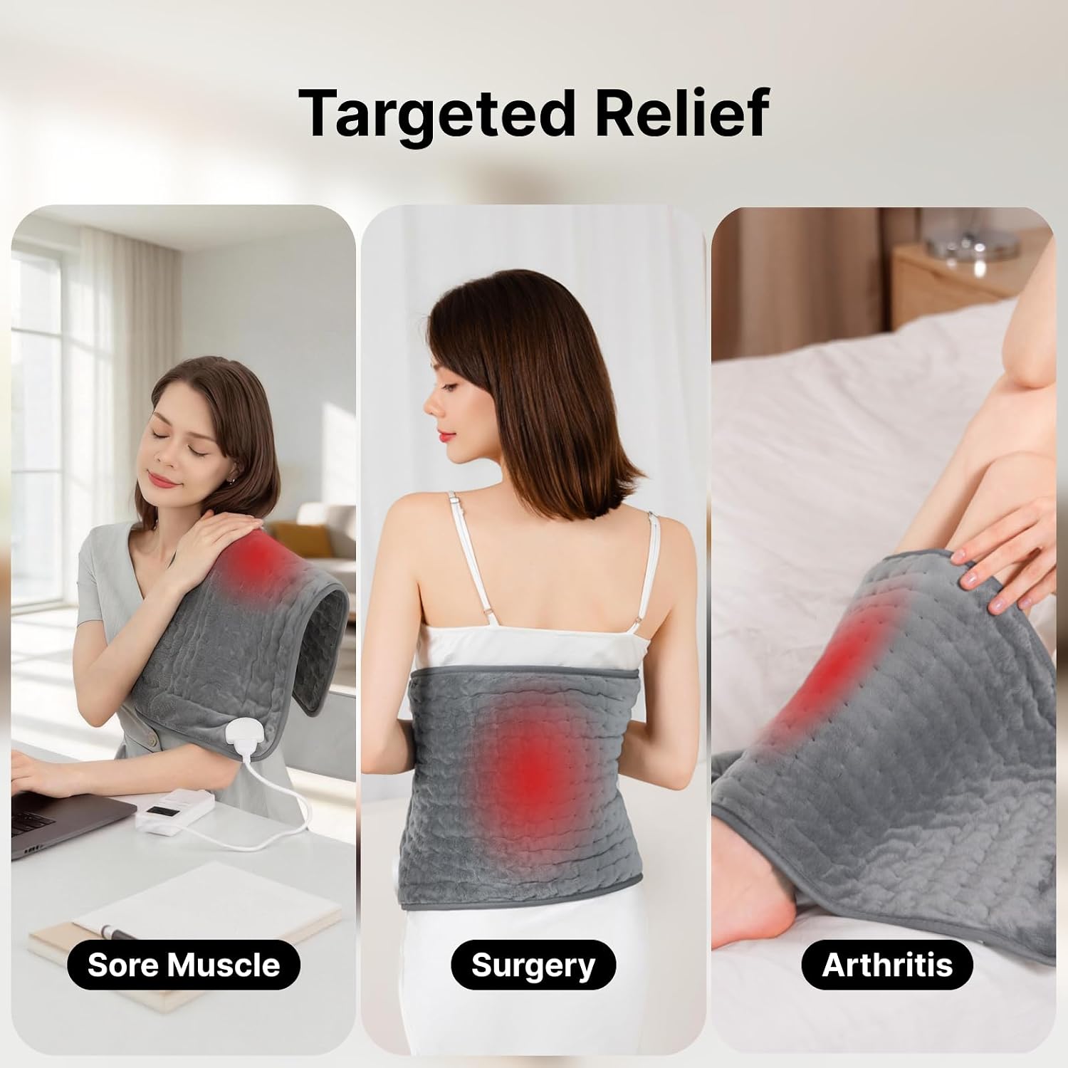 Thumbnail 6 de Heating Pad with 6 Heat Levels ⚡