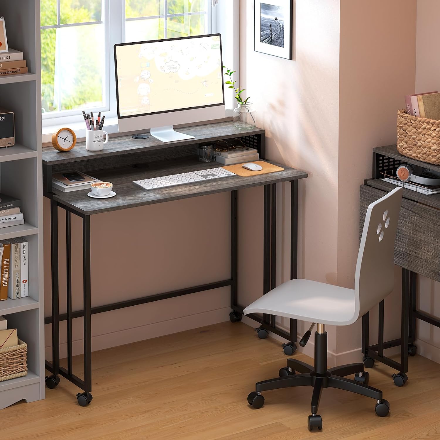 Thumbnail 1 de Gezen Folding Desk 31.5" rolling small desk