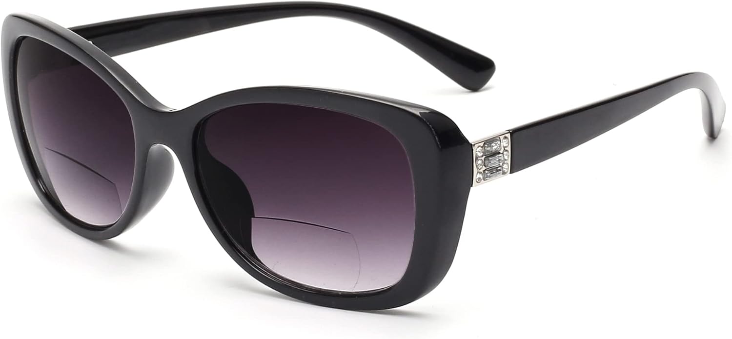 Detalle de JM Women's Bifocal Reading Sunglasses – Vintage Style Outdoor Readers