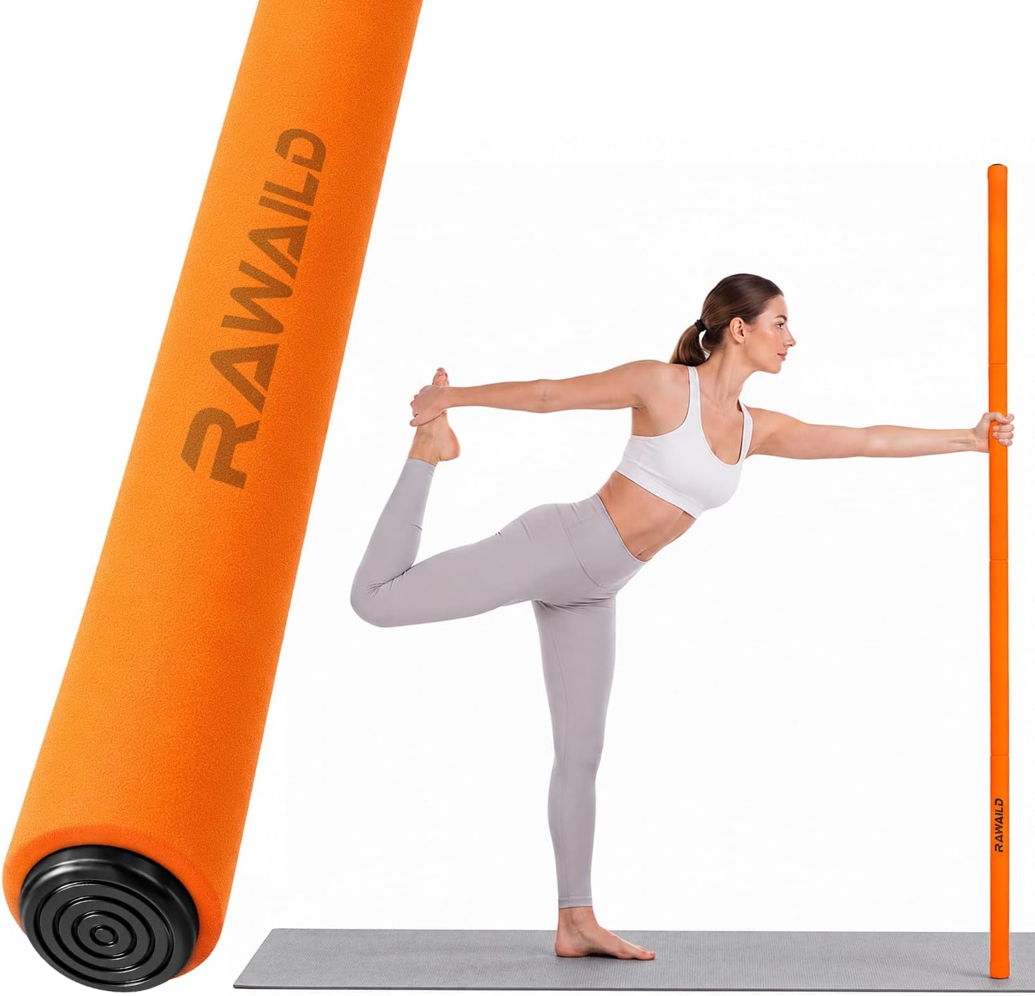 Detalle de RAWAILD Yoga Mobility Stick, 5 ft